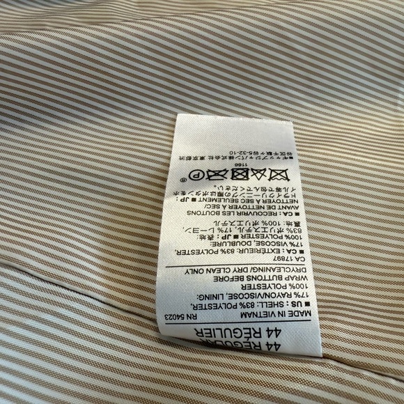 Banana Republic 44R GUC Beige Sport Coat - Picture 10 of 14